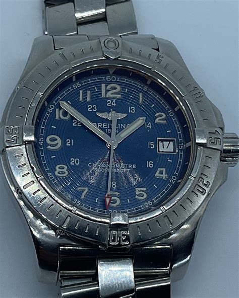 breitling a74380 replica blue|breitling colt 44 specs.